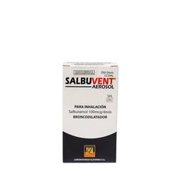 Salbuvent 100 mcg Inhalador Frasco 250 dosis