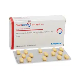 Glucovance 500mg-5mg Tabletas Recubiertas